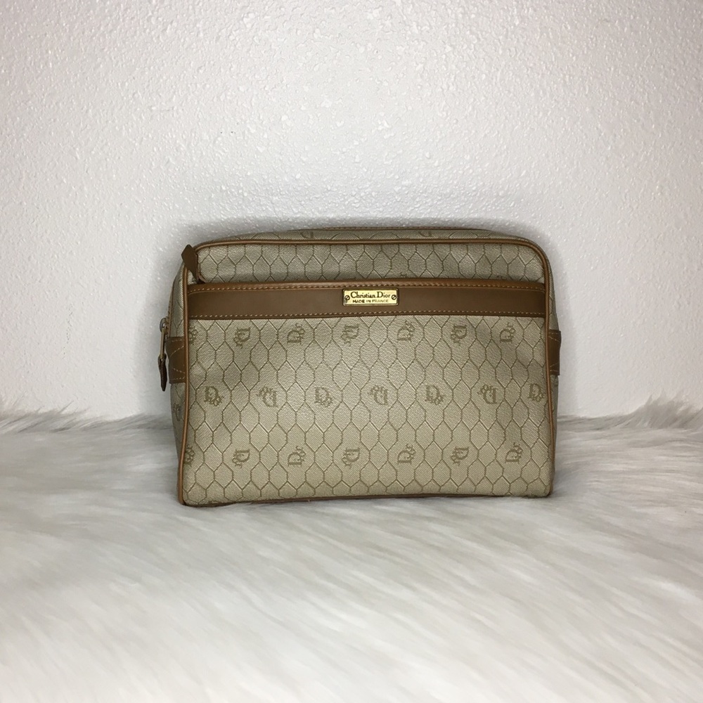 Vintage Dior HoneyComb clutch/cosmetic bag